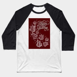 Happy Holidays Sorrel Themed Greeting Card Baseball T-Shirt